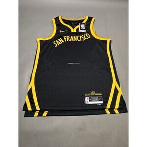 Nike Golden State Warriors City Edition Blank Black "San Francisco" Jersey 48 L